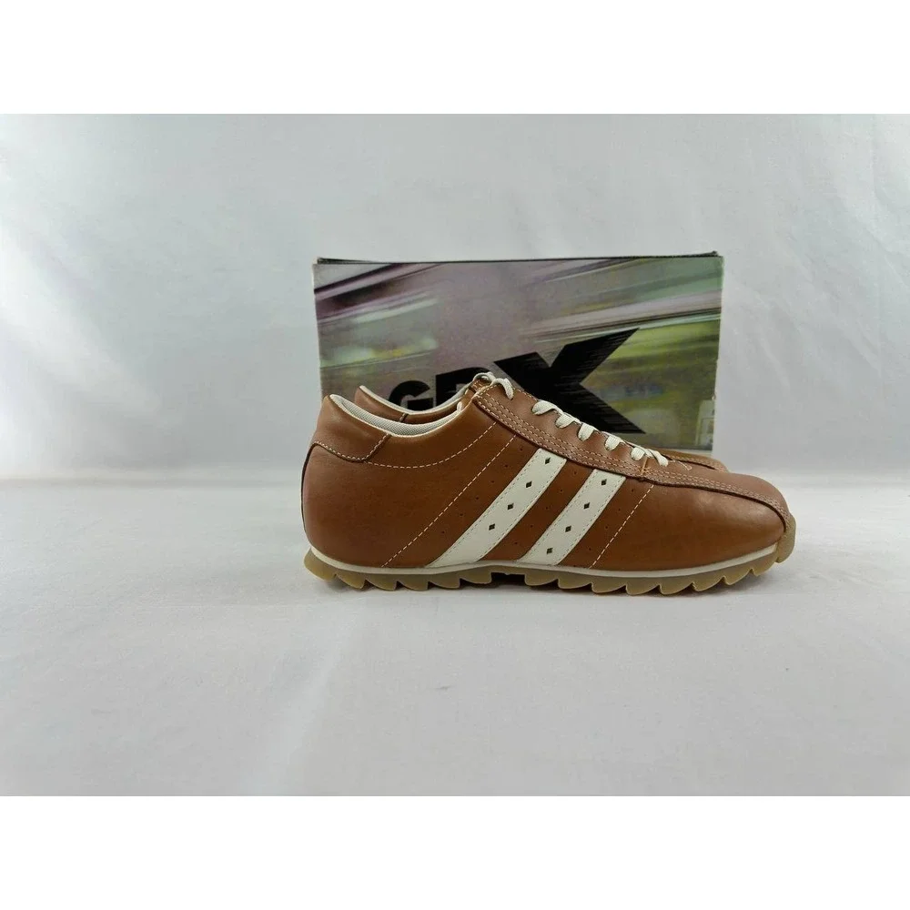 Vintage Y2K GBX Juice Leather Casual Shoes Brown Men's Size 12